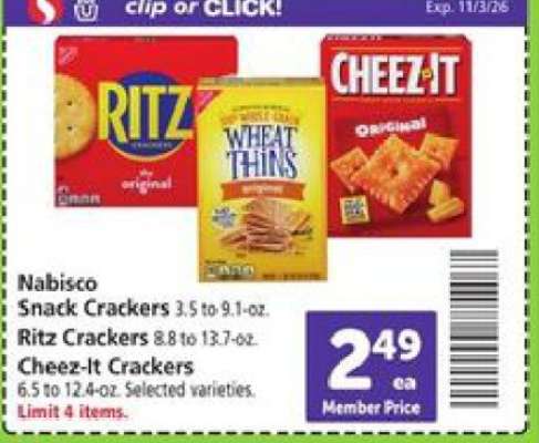 Nabisco Snack Crackers