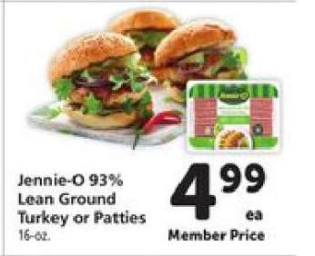 Jennie-O 93% Lean Ground Turkey or Patties