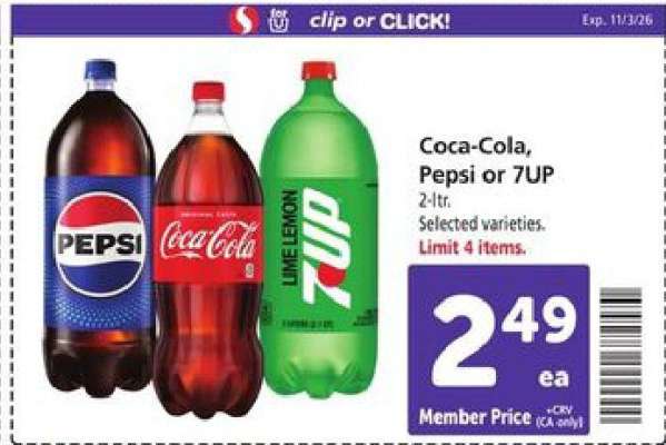 Coca-Cola, Pepsi or 7UP