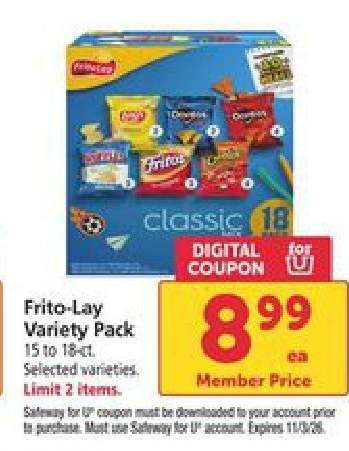Frito Lay Variety Pack