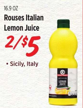 Rouses Italian Lemon Juice