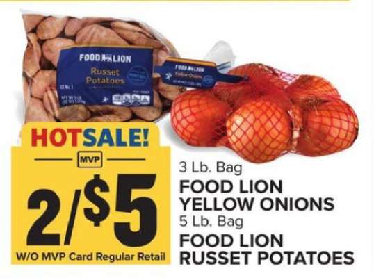 FOOD LION YELLOW ONIONS