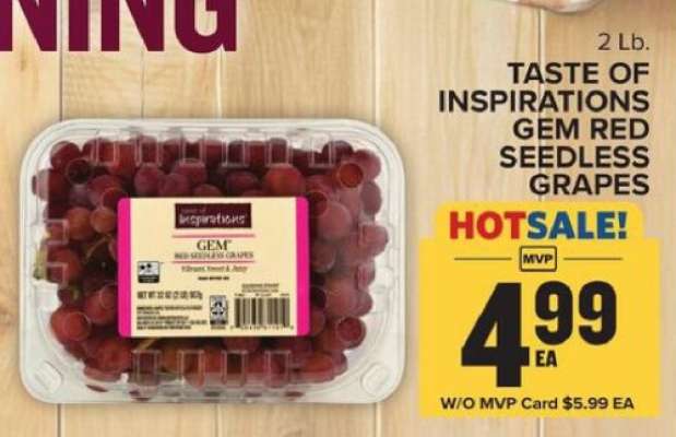 Taste of Inspirations Gem Red Seedless Grapes