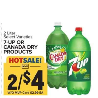 7-UP or Canada Dry Products