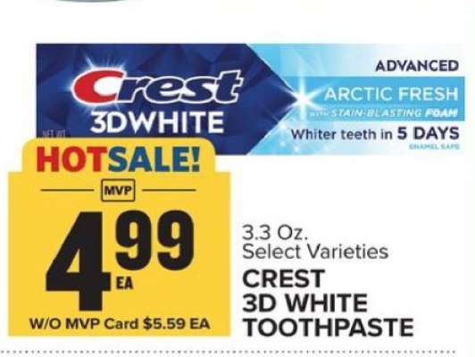 Crest 3D White Toothpaste