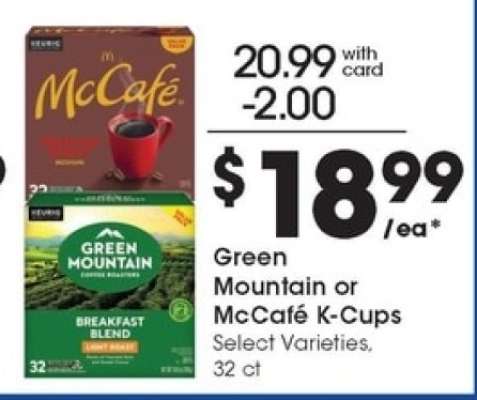 Green Mountain or McCafé K-Cups
