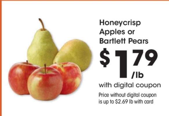 Honeycrisp Apples or Bartlett Pears