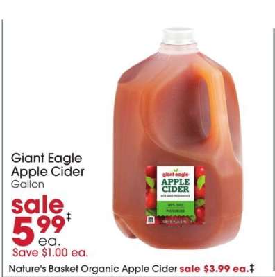 Giant Eagle Apple Cider