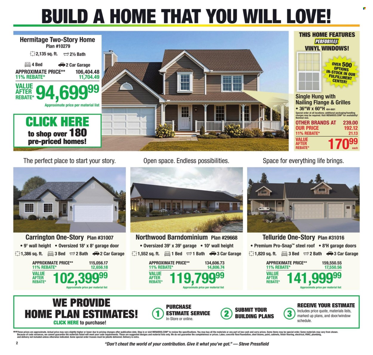 Menards ad - 10/29/2026 - 11/08/2026. Page 2