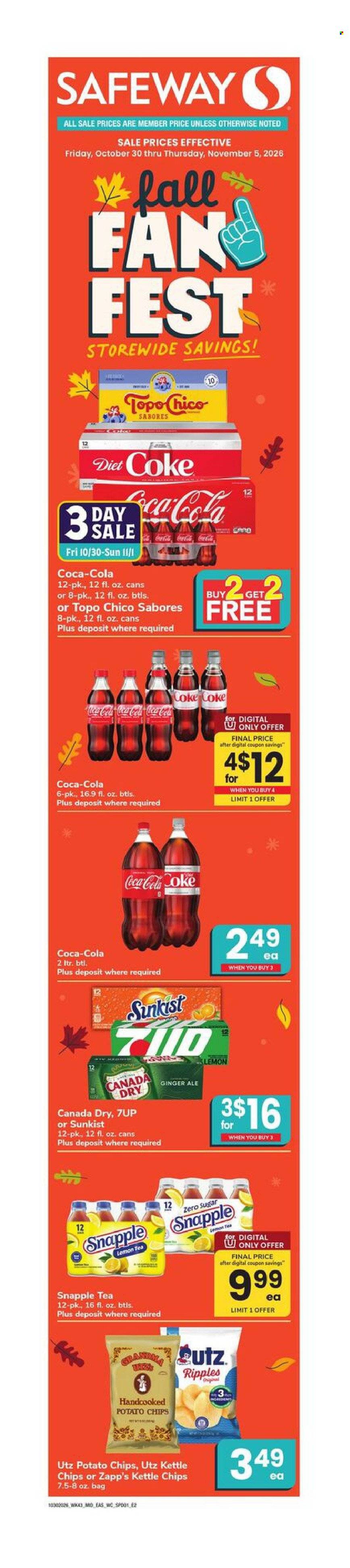 Safeway ad - 10/30/2026 - 11/05/2026. Page 1