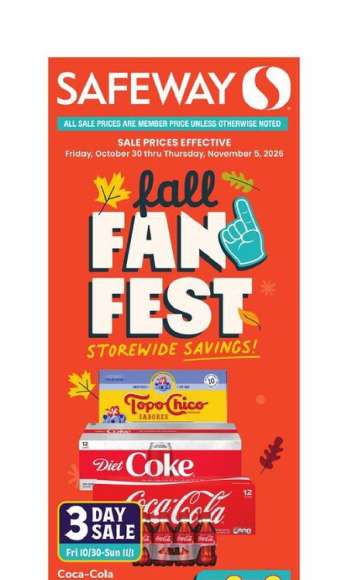 Safeway Flyer - 10/30/2026 - 11/05/2026.