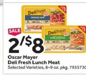 Oscar Mayer Deli Fresh Lunch Meat