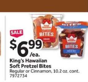 King's Hawaiian Soft Pretzel Bites