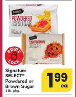 Signature Select Powdered or Brown Sugar