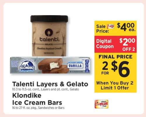 Talenti Layers & Gelato, Klondike Ice Cream Bars