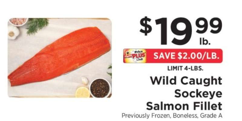 Wild-Caught Sockeye Salmon Fillet