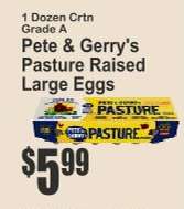 Pete & Gerry's Pasture Raised Large Eggs