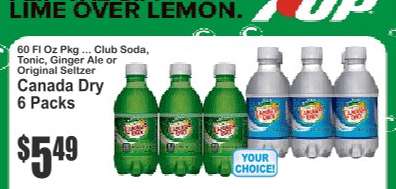 Canada Dry 6 Packs