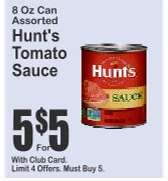 Hunt's Tomato Sauce