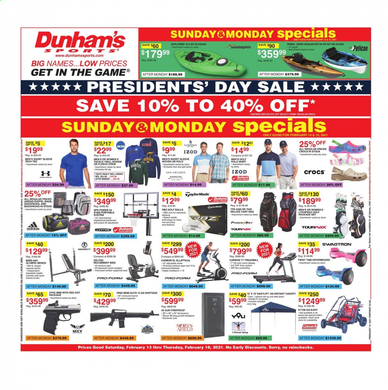 Dunham S Sports Flyer 02 13 21 02 18 21 Page 1 Weekly Ads