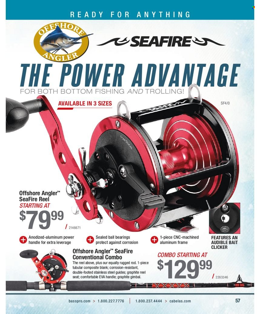 Bass Pro Shops flyer . Page 57.