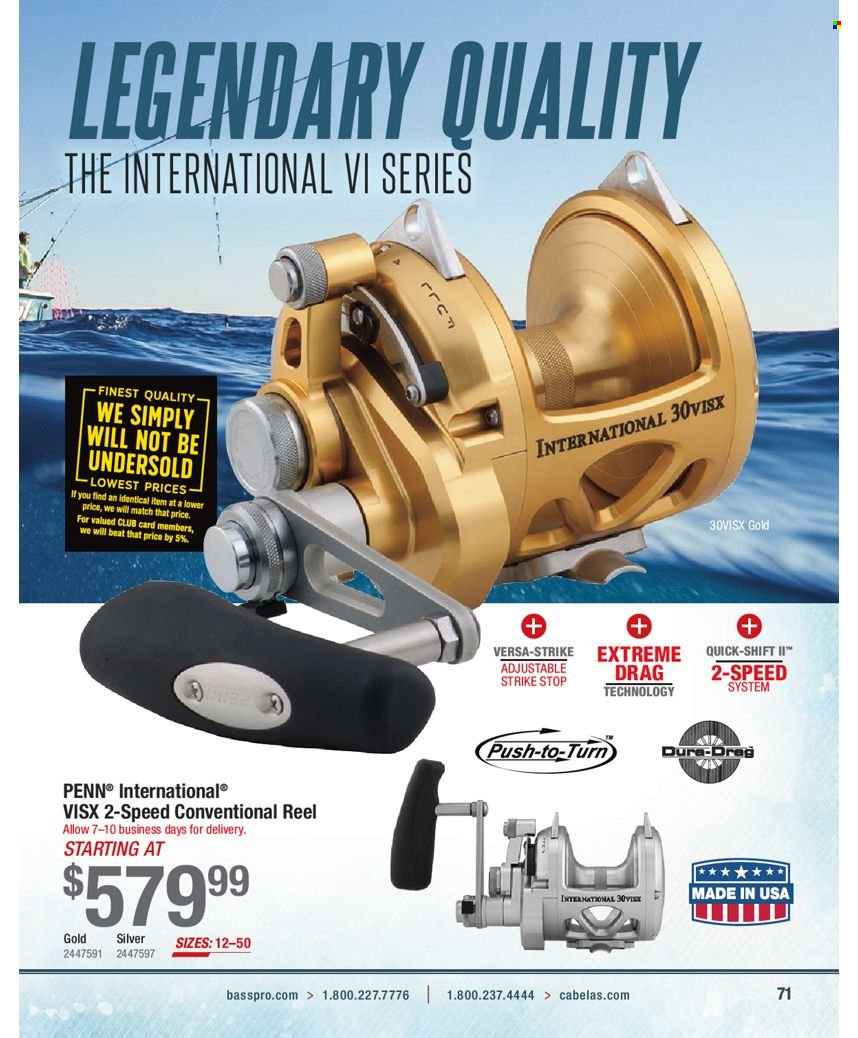 Bass Pro Shops flyer . Page 71.