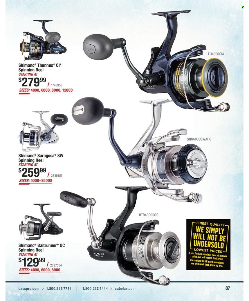 Bass Pro Shops flyer . Page 87.