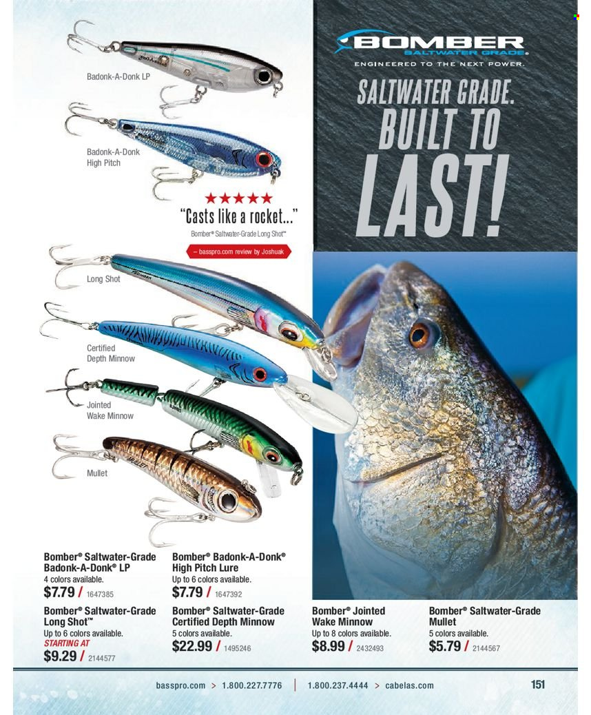 Bass Pro Shops flyer . Page 151.