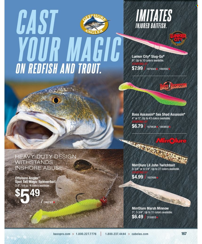 Bass Pro Shops flyer . Page 167.