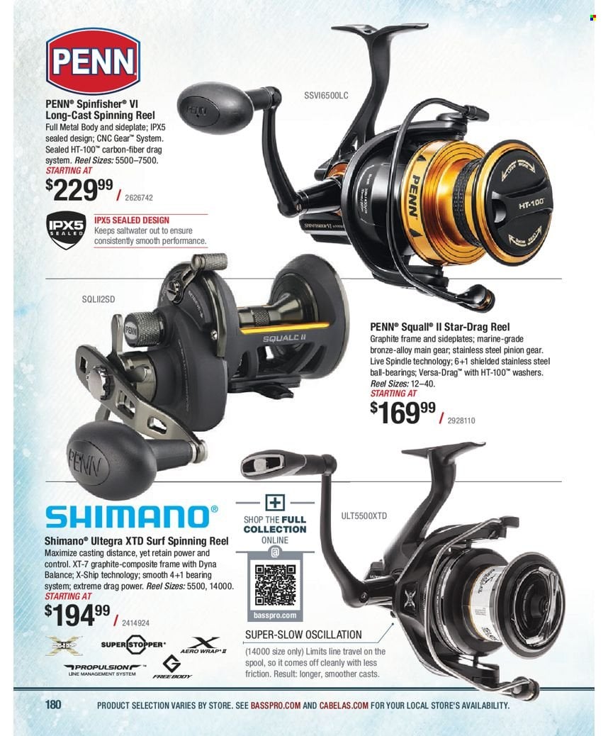 Bass Pro Shops flyer . Page 180.
