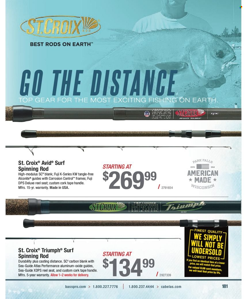 Bass Pro Shops flyer . Page 181.