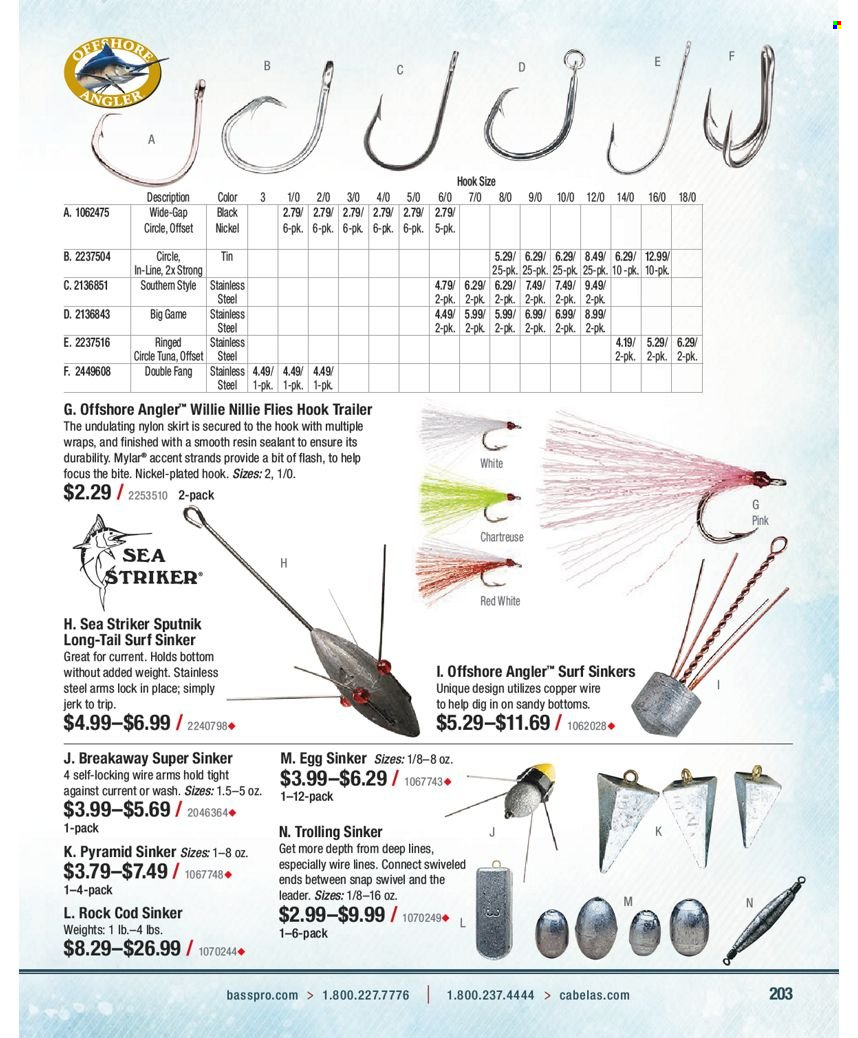 Bass Pro Shops flyer . Page 203.