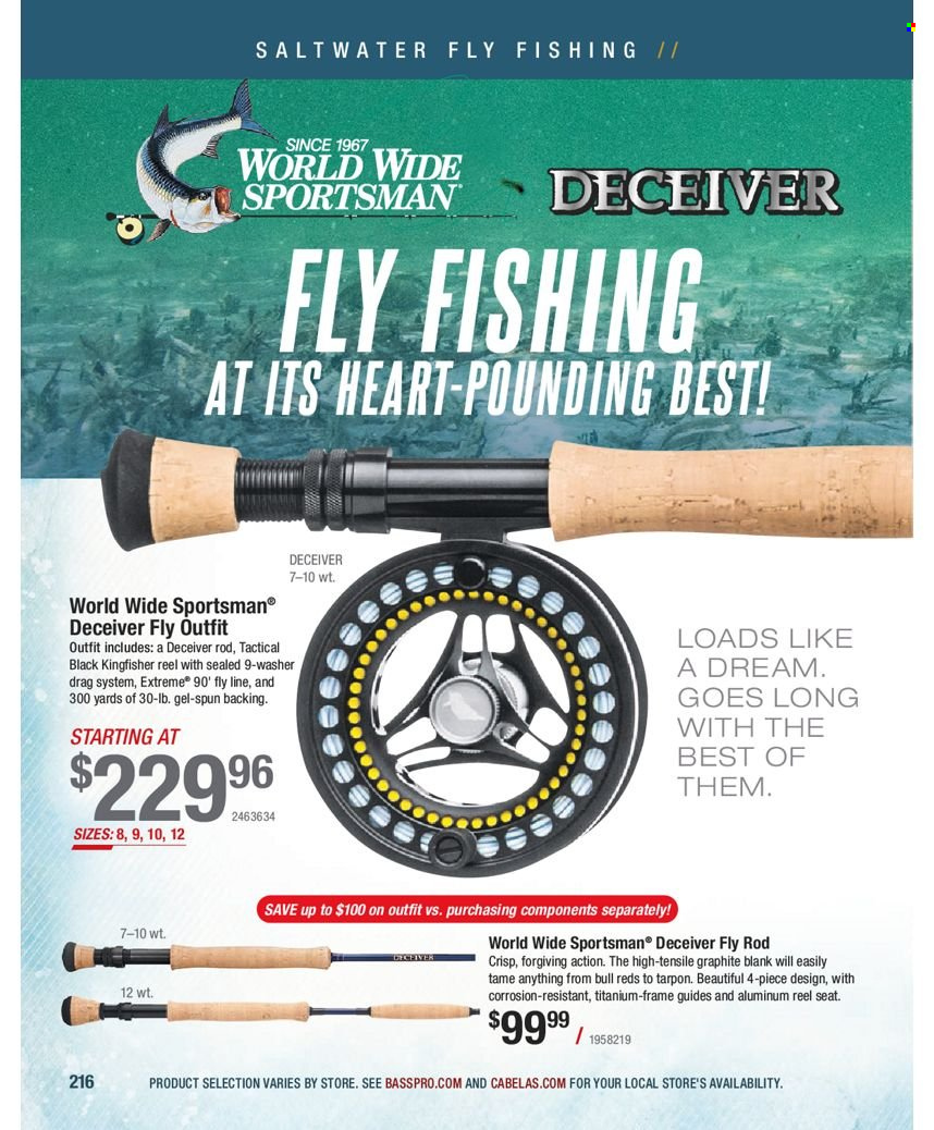 Bass Pro Shops flyer . Page 216.
