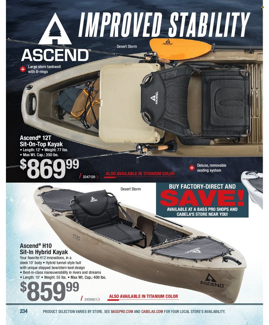 Bass Pro Shops flyer . Page 234.