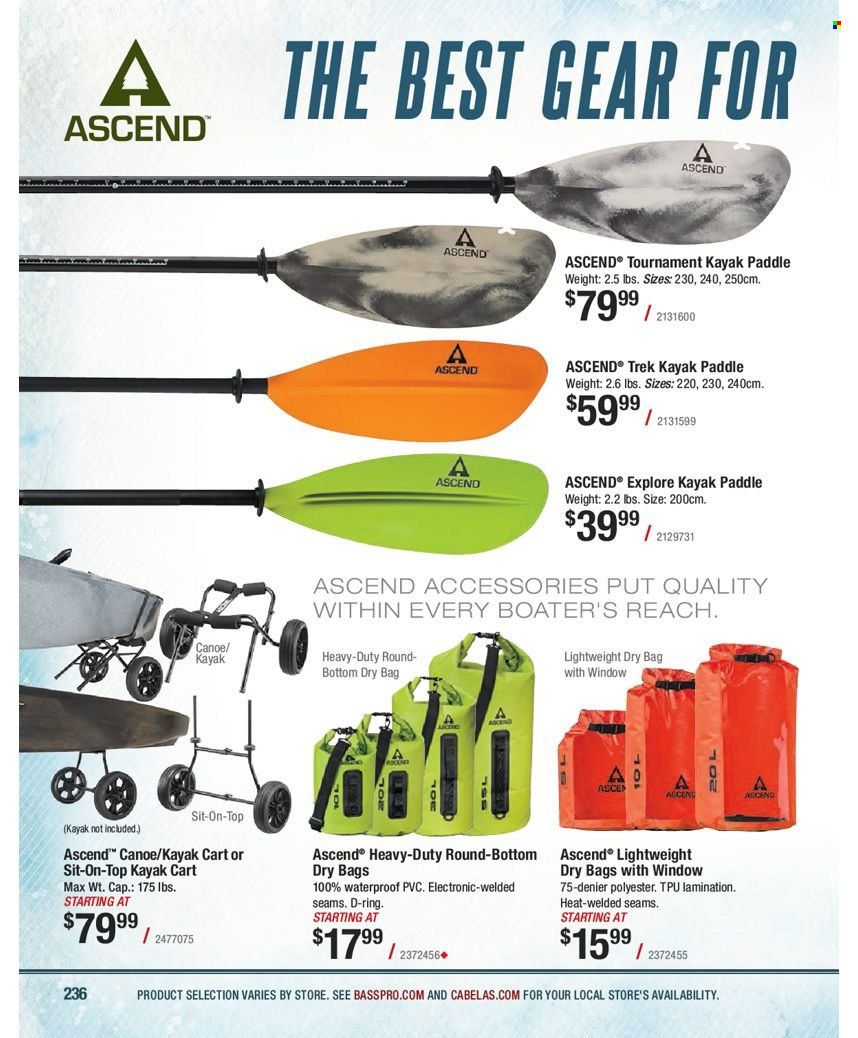 Bass Pro Shops flyer . Page 236.