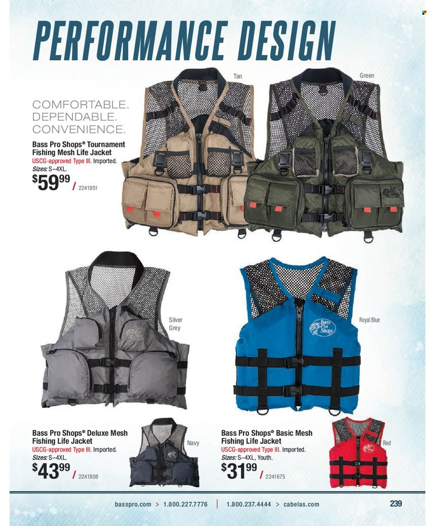 Bass Pro Shops flyer . Page 239.
