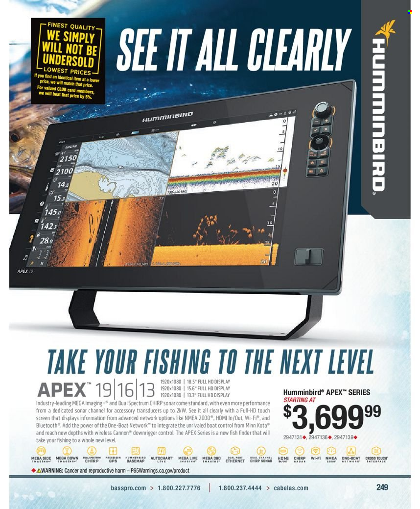 Bass Pro Shops flyer . Page 249.
