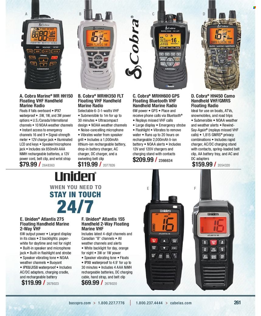 Bass Pro Shops flyer . Page 261.