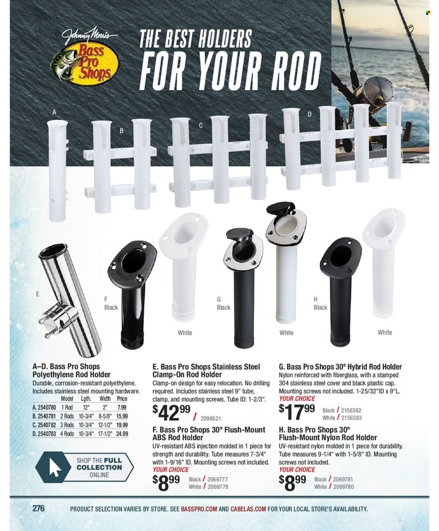 Bass Pro Shops flyer . Page 276.