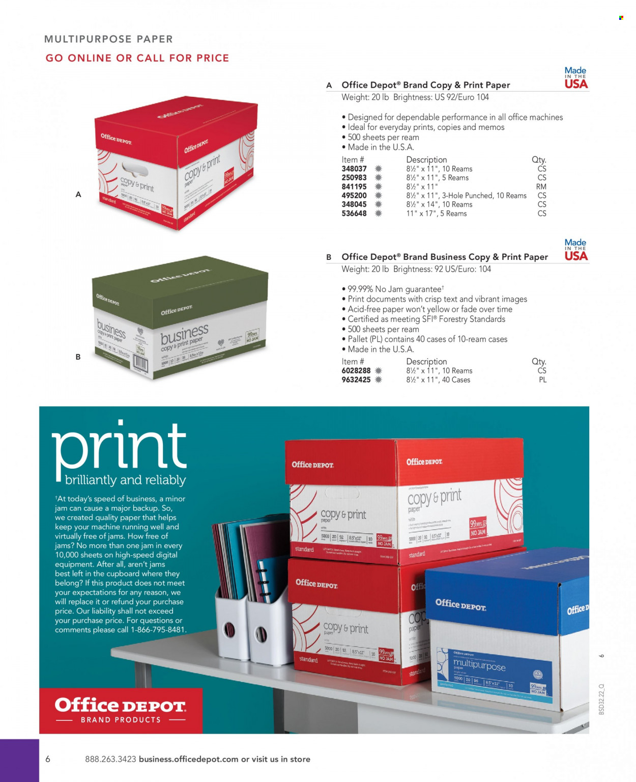 Office DEPOT flyer . Page 6.