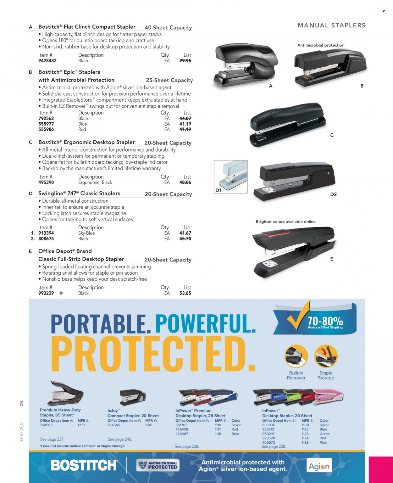 Office DEPOT flyer . Page 239.