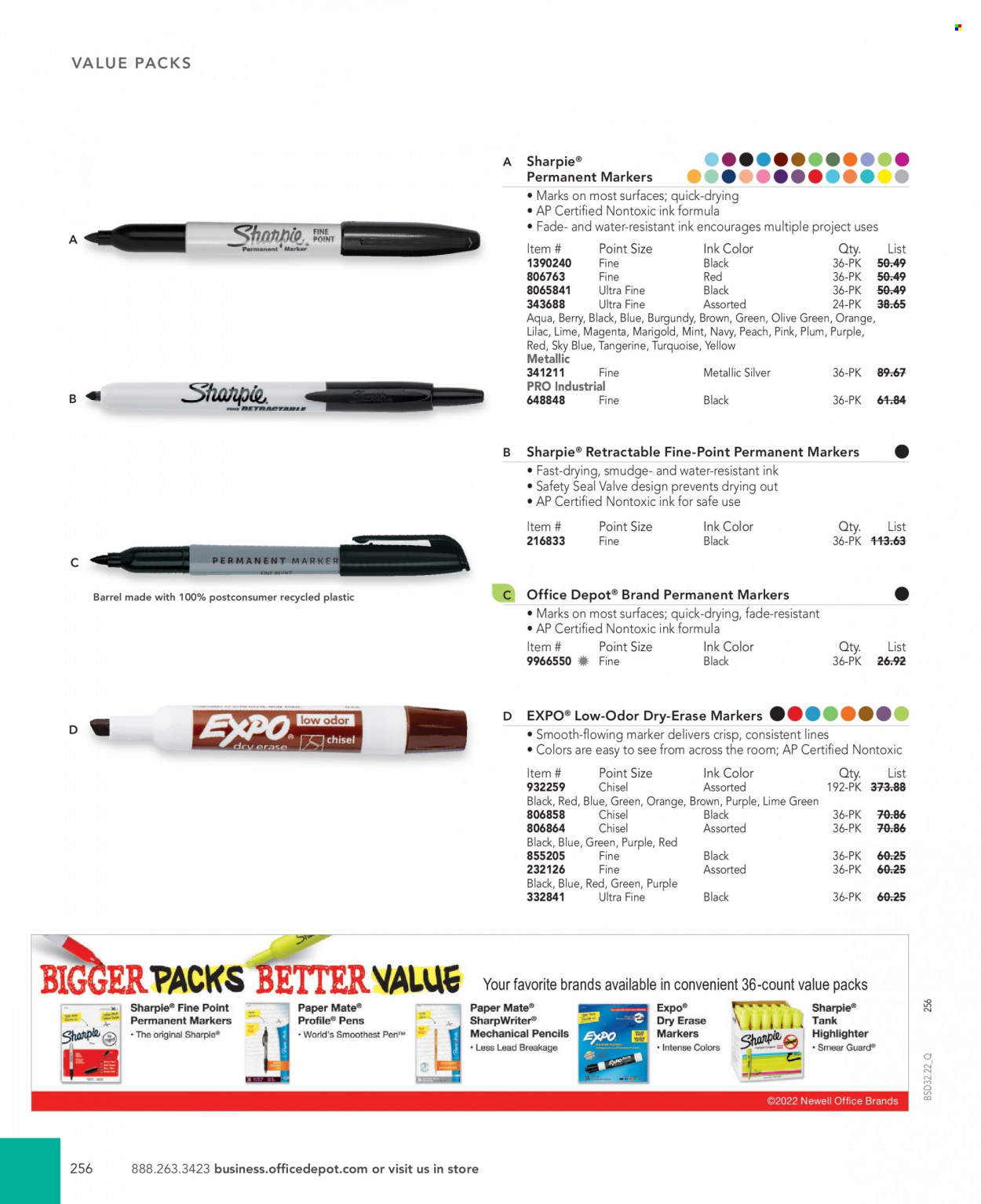 Office DEPOT flyer . Page 256.