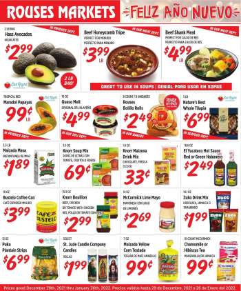 Rouses Markets Flyer - 12/29/2021 - 01/26/2022.