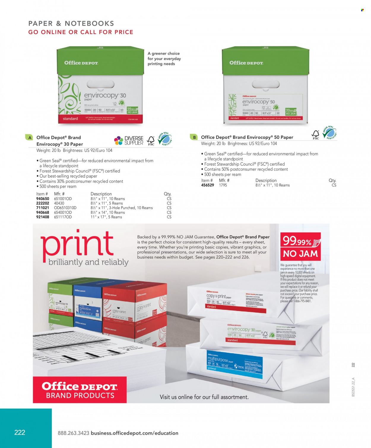 Office DEPOT flyer . Page 222.