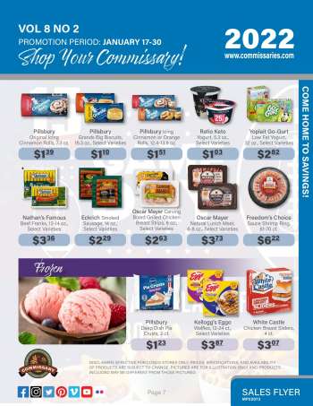 Commissary Flyer - 01/17/2022 - 01/30/2022.