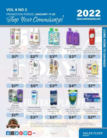 Commissary Flyer - 01/17/2022 - 01/30/2022.