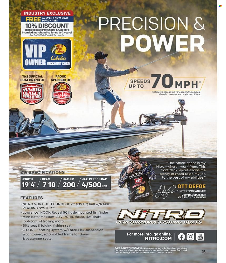 Bass Pro Shops flyer . Page 25.