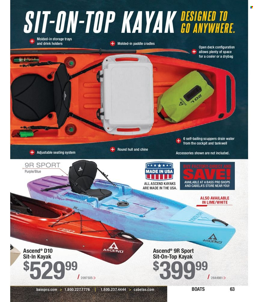 Bass Pro Shops flyer . Page 63.