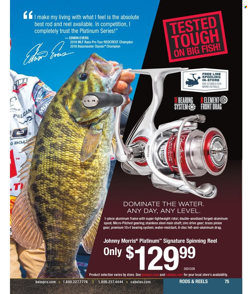 Bass Pro Shops flyer . Page 75.