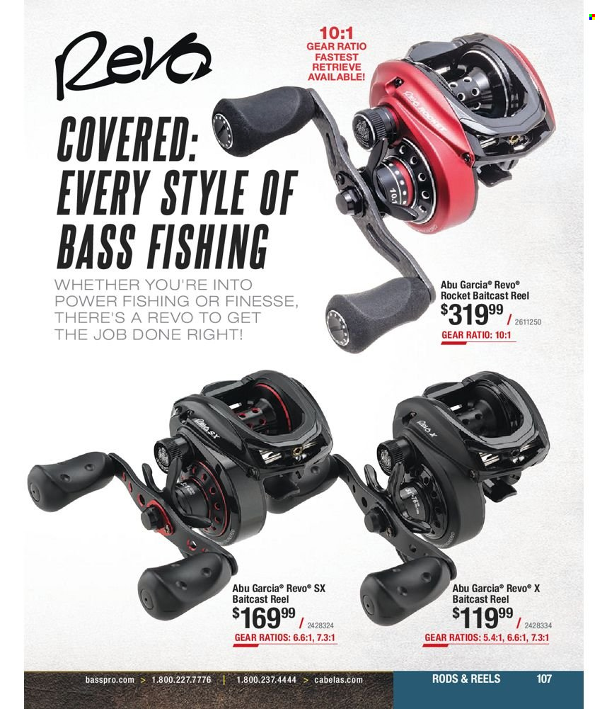 Bass Pro Shops flyer . Page 107.